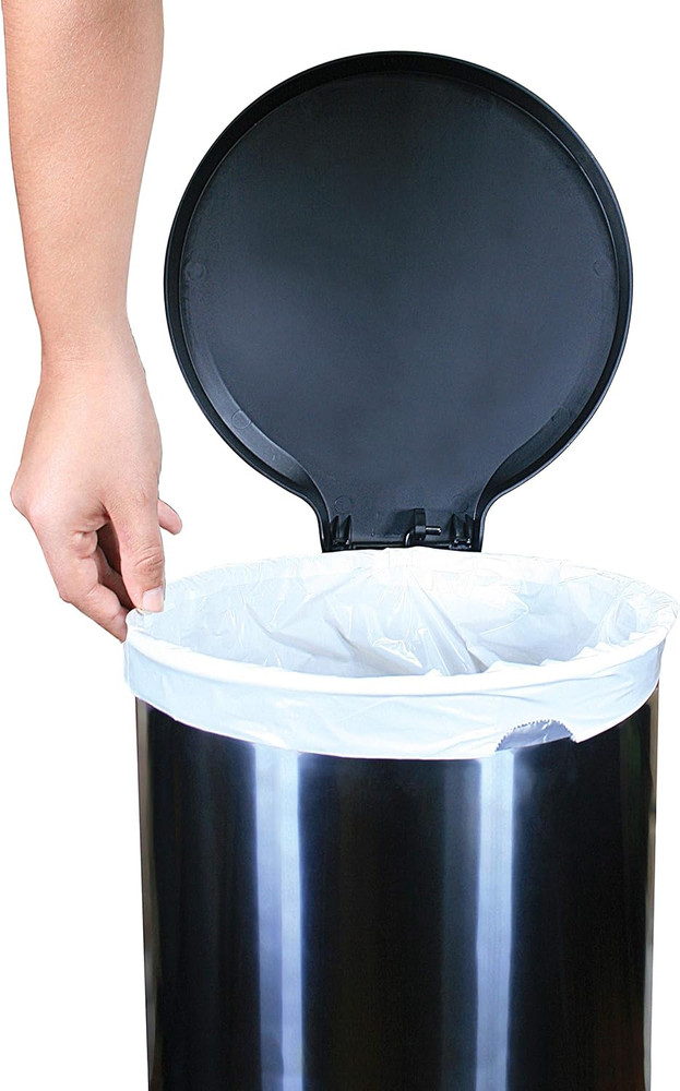 Compatible with Simplehuman Code P - Durable Custom Fit Plastic White Trash Bags
