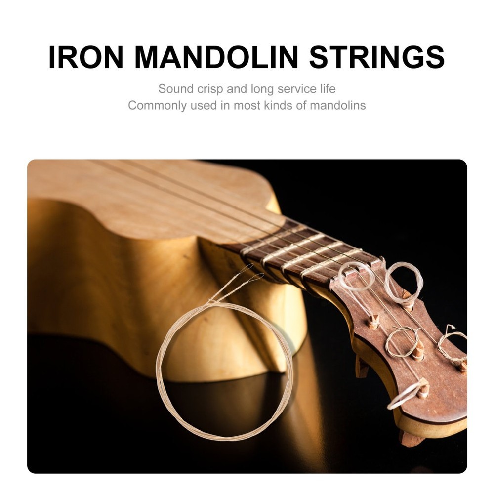 1 Set Mandolin Strings Mandolin Replacement Strings Stainless Steel mandolin