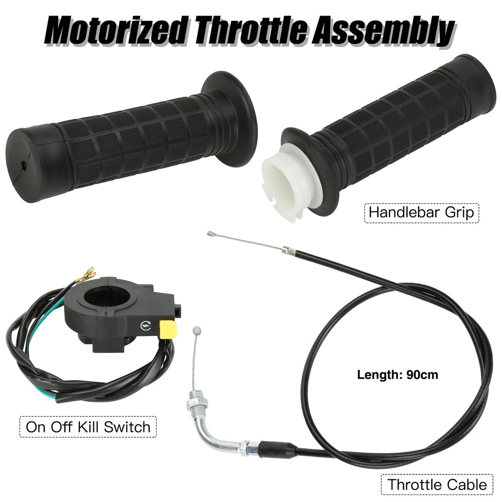 Throttle Cable Twist Throttle Handle Grip Assembly for2 Stroke Engine 80cc 100cc