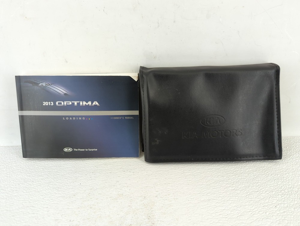2013 Kia Optima Owners Manual Book Guide BQDOG