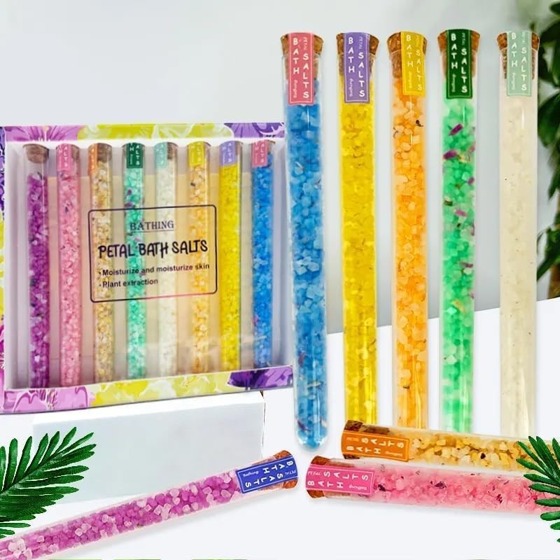 Relax Bath Salts- 8 Pack Epsom Salts for Soaking, Aromatherapy Bath Spa Set, ...