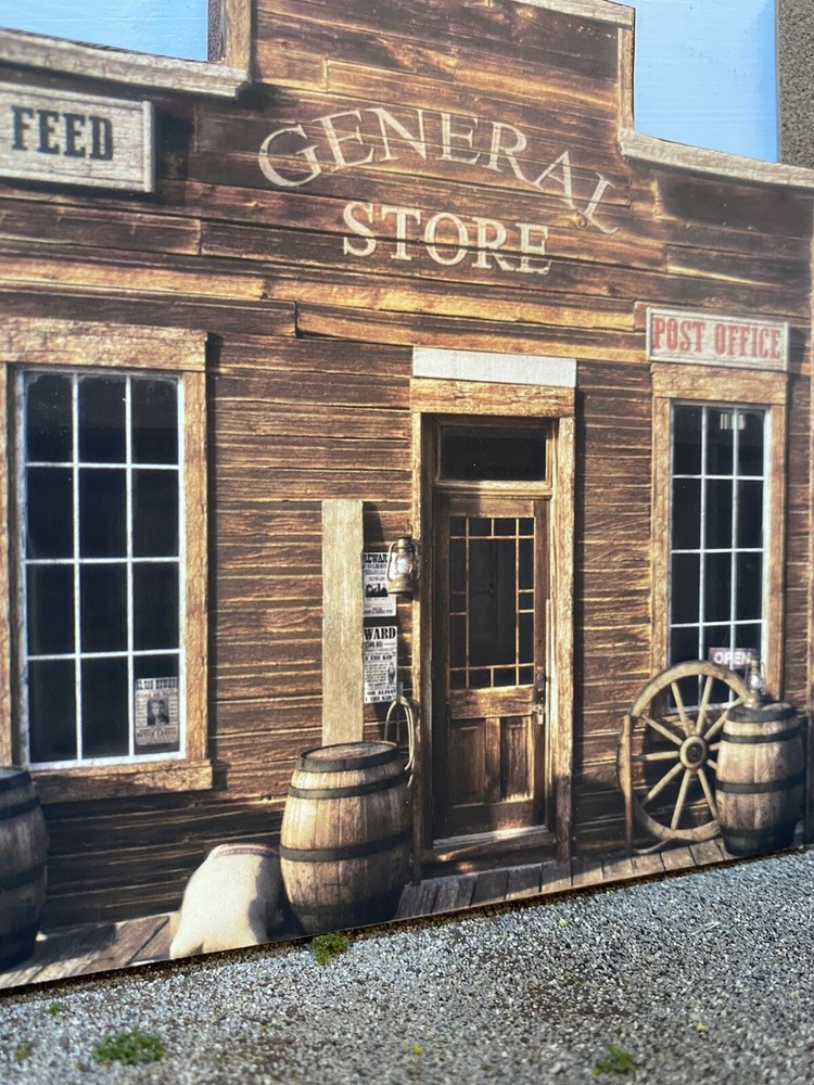 O Scale Wild West GENERAL STORE- Building Flat/Front- MTH -w/ post office