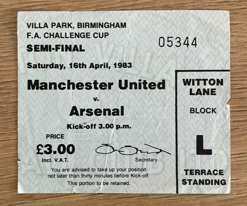 VINTAGE, FA Cup Semi Final/Final Ticket Stubs, SOCCER MATCH