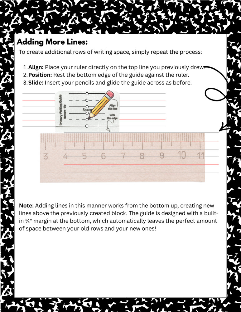 Primary Lettering Guide Template