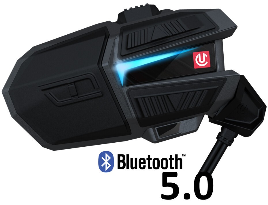 Uclear Motion 4 Lite Universal Bluetooth Motorcycle Fullface Helmet Communicator