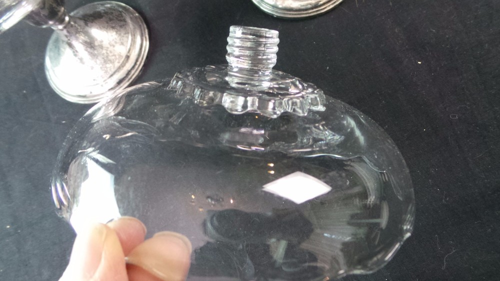PAIR MID CENTURY WEIGHTED STERLING SILVER CANDY DISH CUPS