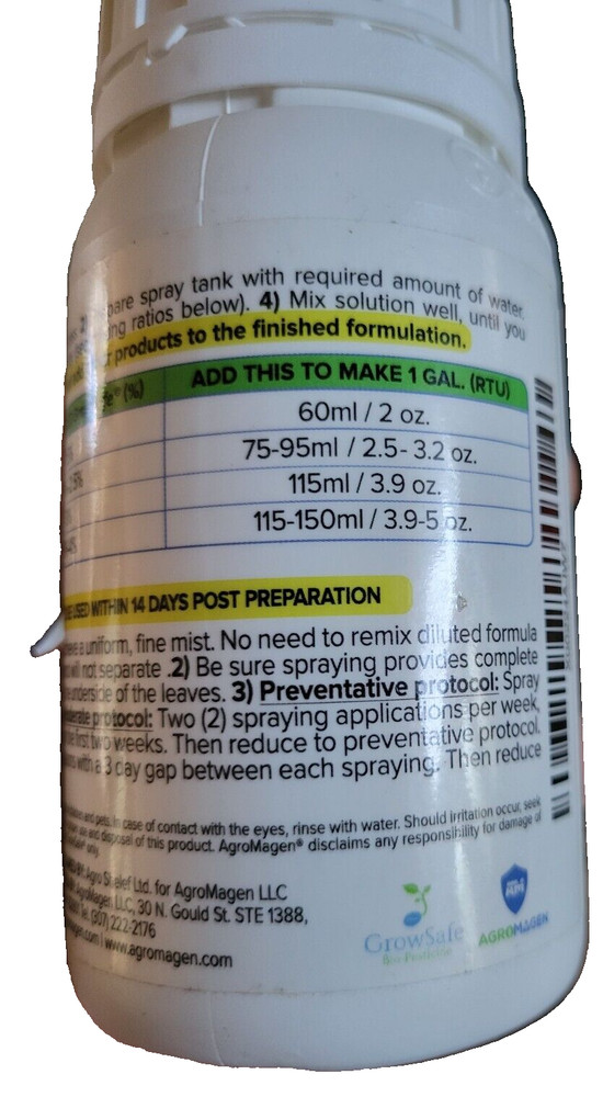 AgroMagen-- GrowSafe 250ML