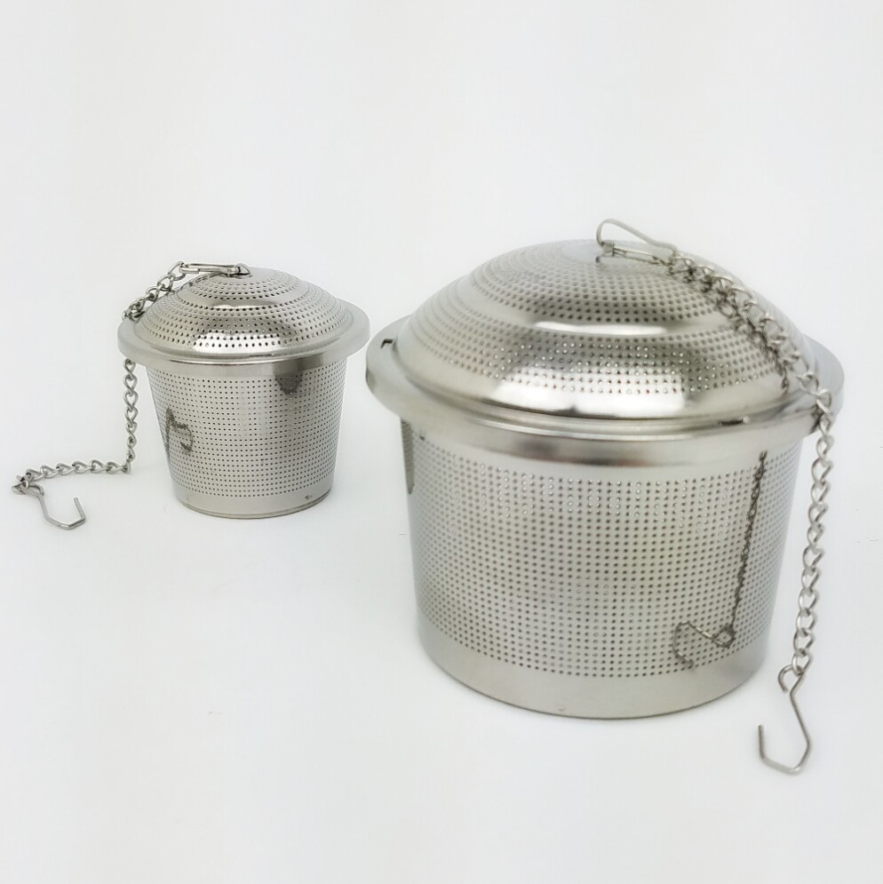 2 PACK - Tea Infuser Reusable Stainless Steel Mesh Steeping Filter LARGE & SMALL