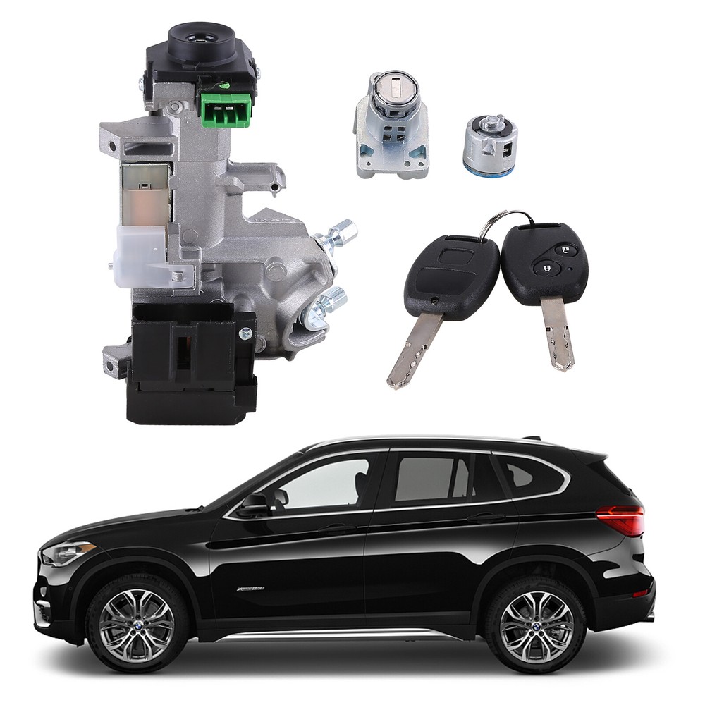 For 07-11 Crv Ignition & Door Lock Cylinder Switch Assembly Set 2 Remote Keys