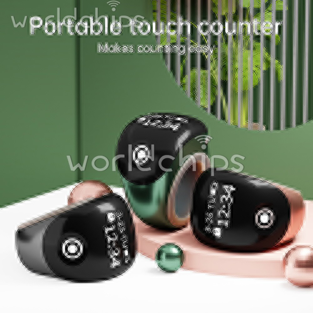 Smart Tasbih Tally Counter Ring OLED Counter Bluetooth Touch Counter for Muslim