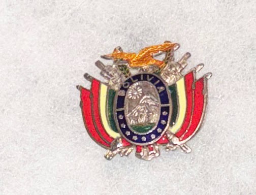 Bolivian Armed Forces Cap / Collar Badge
