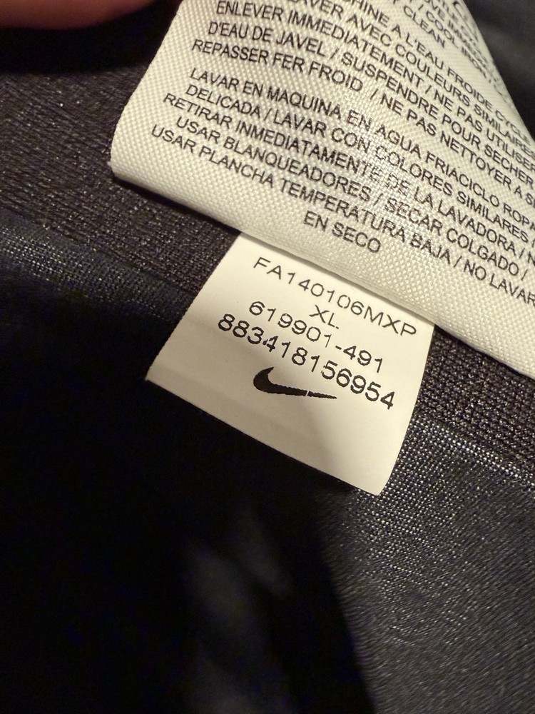 Nike Golf Storm Fit 10 Blue Jacket Xl