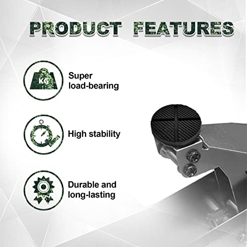 Universal Floor Jack Adapter - Cross Groove Design, Side Frame Rail Protector,