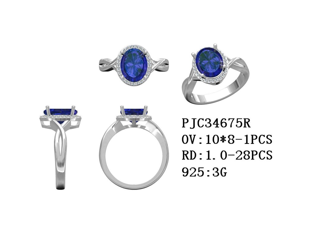 Sterling Silver Semi Mount Ring Setting Oval Ov 10x8mm