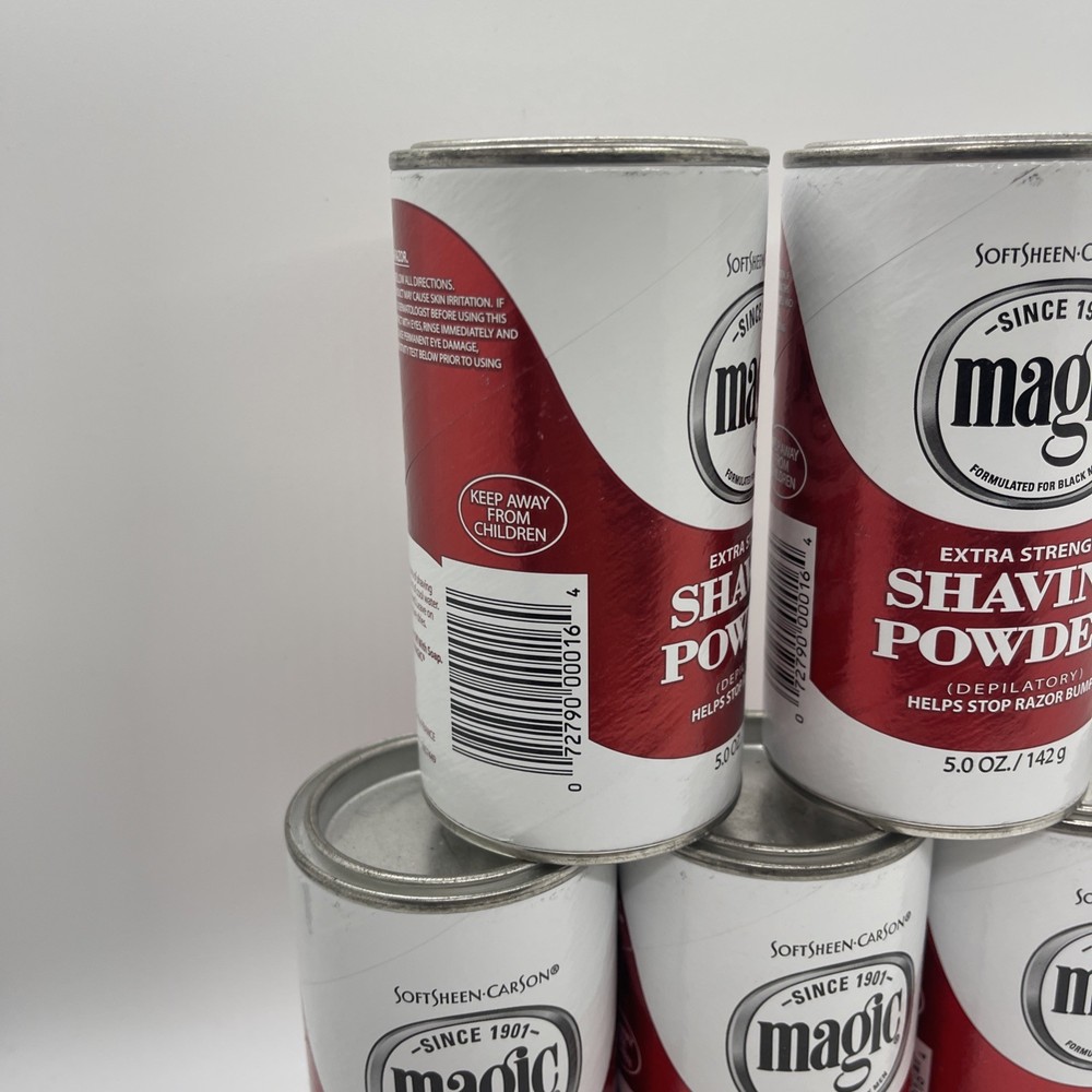 Softsheen-Carson Magic Shaving Powder for Men - Extra Strength 5 Pack