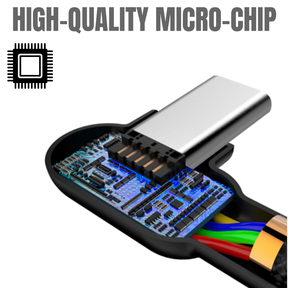 3Pack 3/6Ft Type USB-C Fast Charge Cable 90 Degree For Samsung Android Data Cord