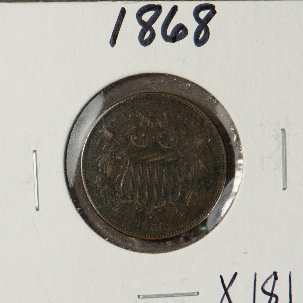 1868 2C TWO CENT PIECE ** XF Better Date - SKU-X181