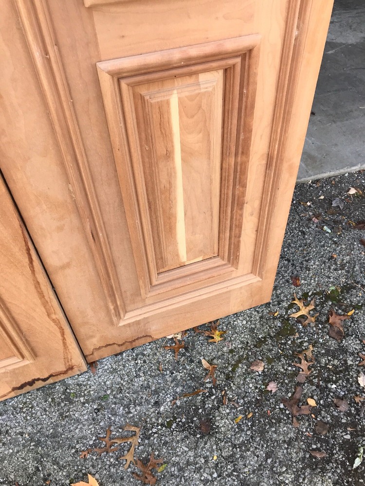 MAR B Beautiful Pair Double Doors Heavy Profile Cherry 4‘ X 95”