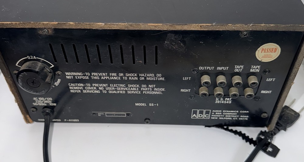 ADC Sound Shaper One Stereo Frequency Equalizer Model SS-1