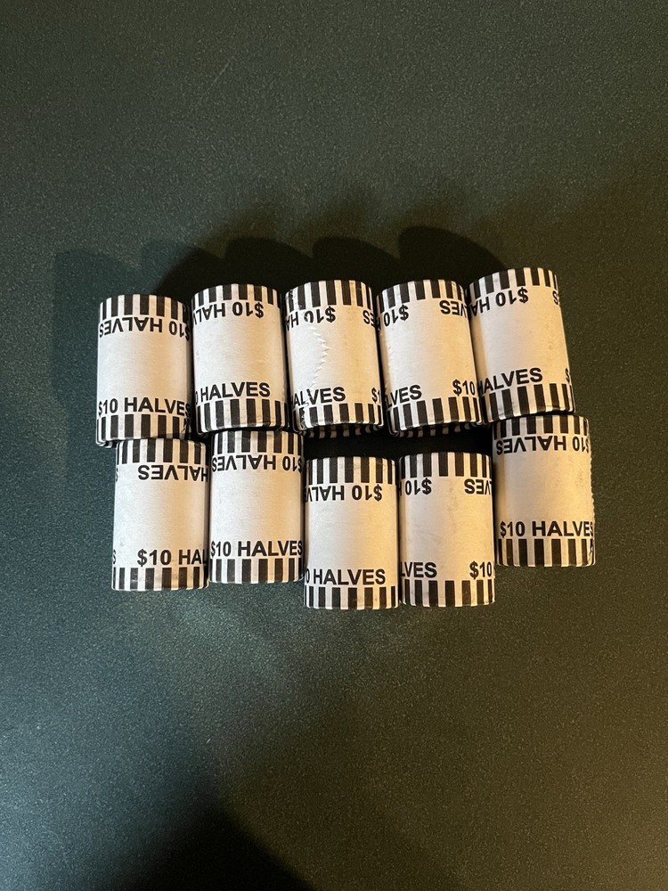 Uncirculated 2026 Half Dollar Coins 10 Rolls $10 Denomination