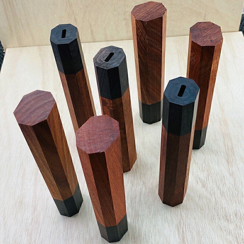 Japanese Style Kitchen Knife Octagonal Handle Chef's Cutter Grip DIY Replacement