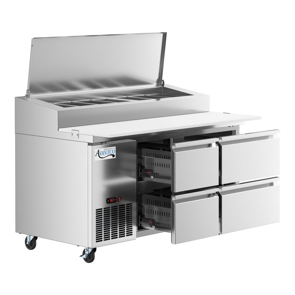 60" 4 Drawer Refrigerated Pizza Prep Table