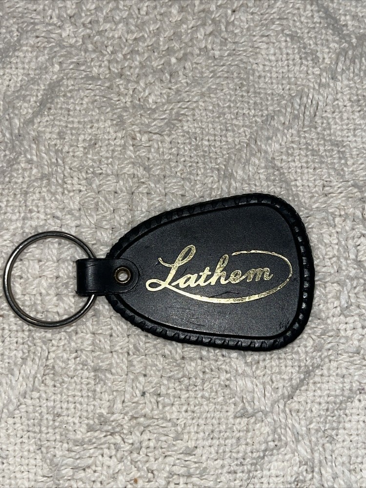 Lathem Black Keychain Hold Lettering