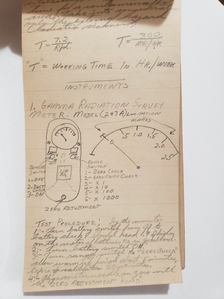 RARE 1947 NAVY OFFICERS NUCLEAR ATOMIC BOMB EXPLOSION SHIP TRAINING NOTEBOOK
