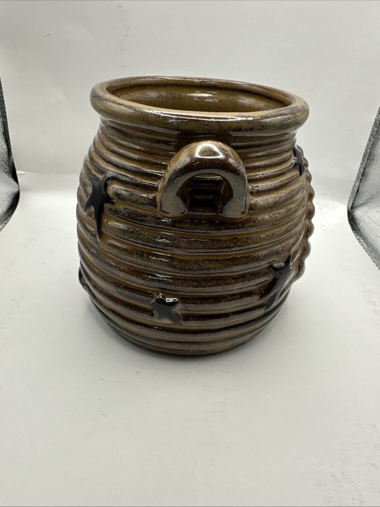 Primitive Style Studio Pottery Brock Open With Textures Surface