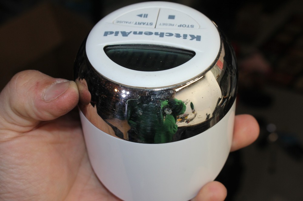 KitchenAid Digital Kitchen Timer Easy to Read Series white/Chrome WORKS 2 button