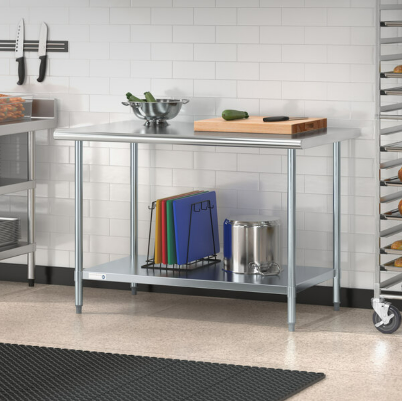 30" x 48" Stainless Steel Prep & Work Table w/ Undershelf Kitchen Restaurant NSF