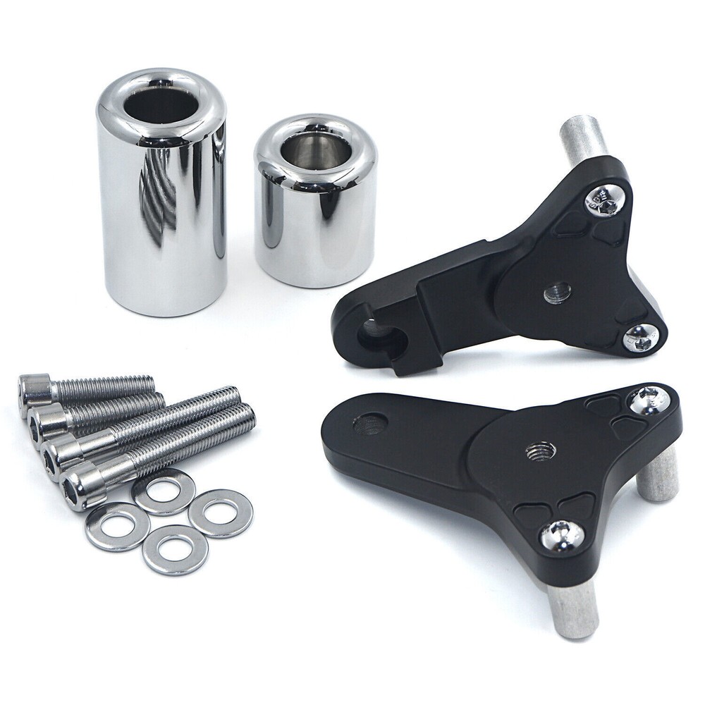HTT Aluminum Chromed No Cut Frame Slider Crash Protector For 11-20 Suzuki
