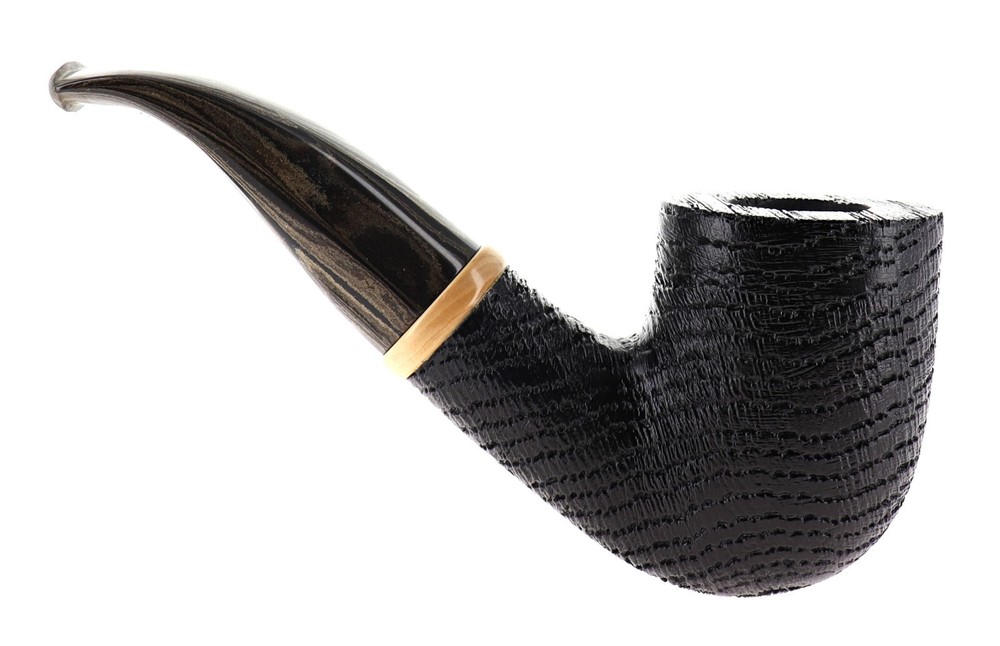 Pipe Sesa *** Morta Bog Oak shape chubby bent billiard