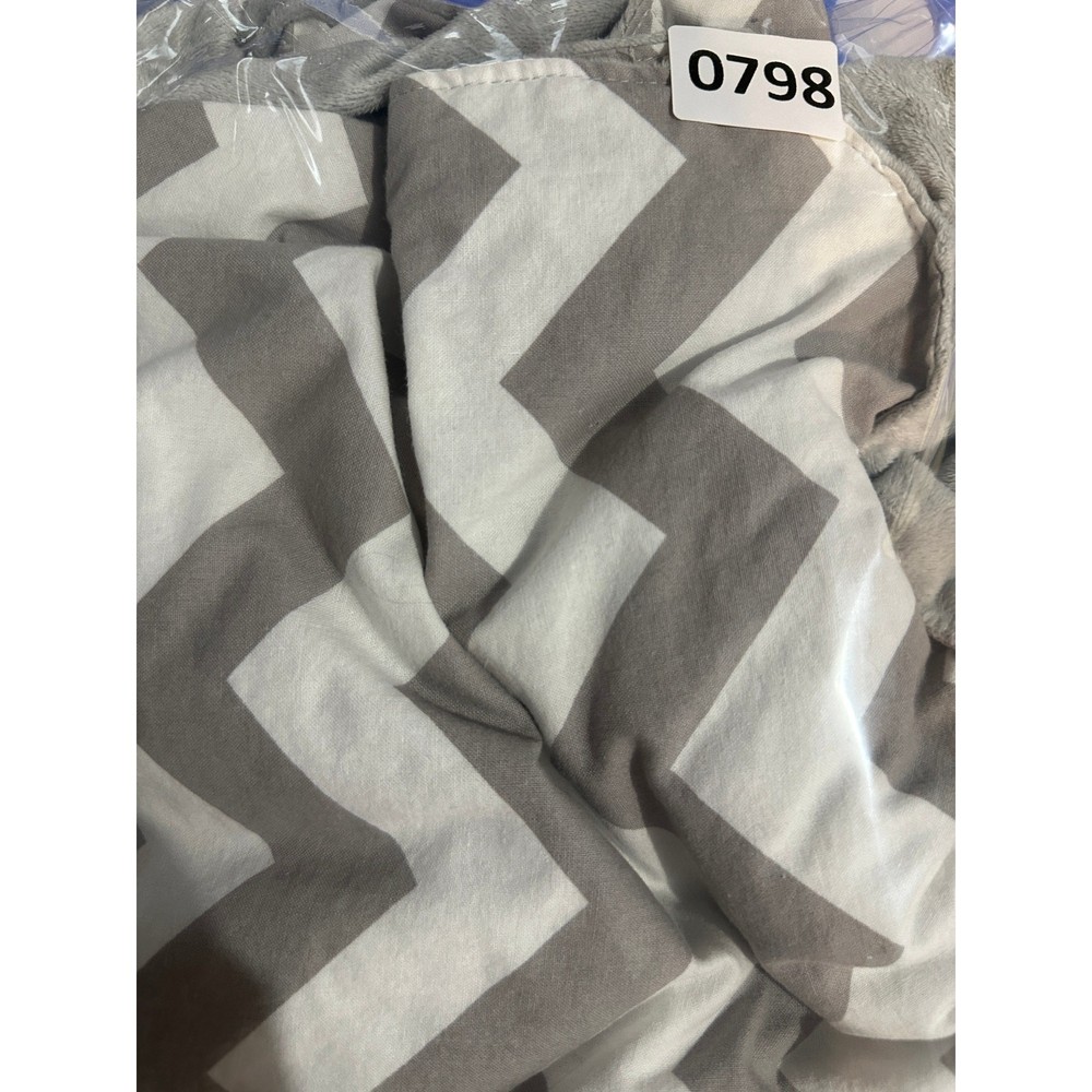 Carseat Canopy Gray White Chevron