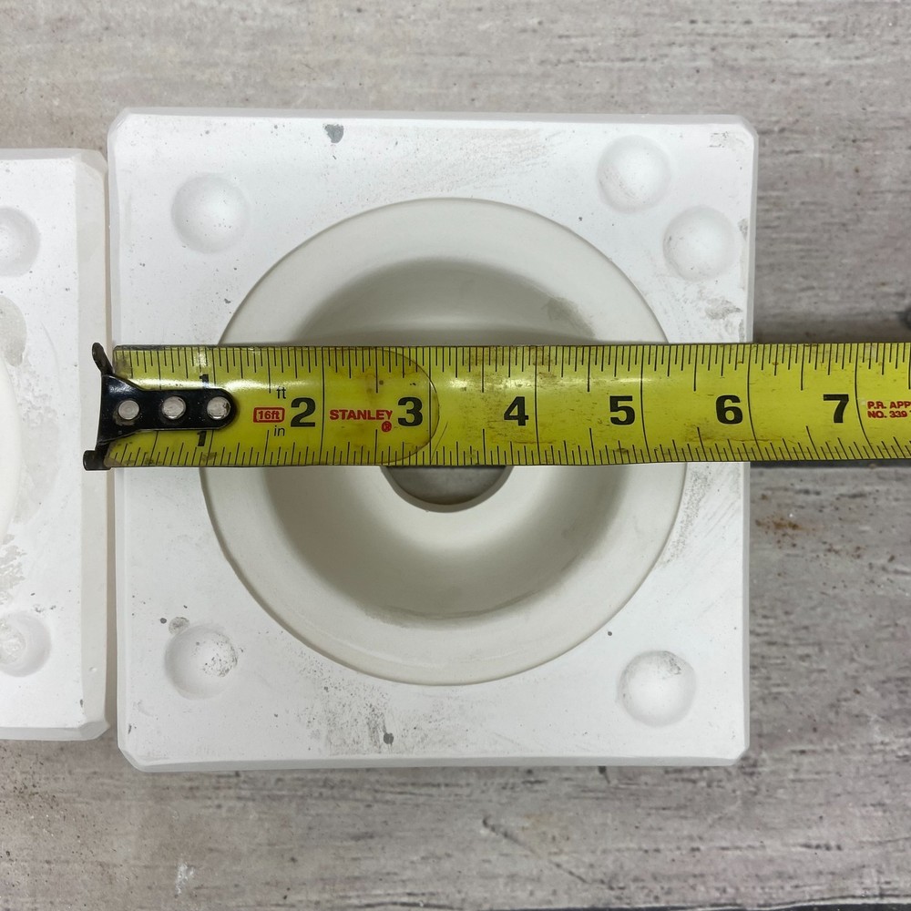 Vintage 1995 Boothe Mold Ceramic Casting Mold Plain Dip Insert #1068