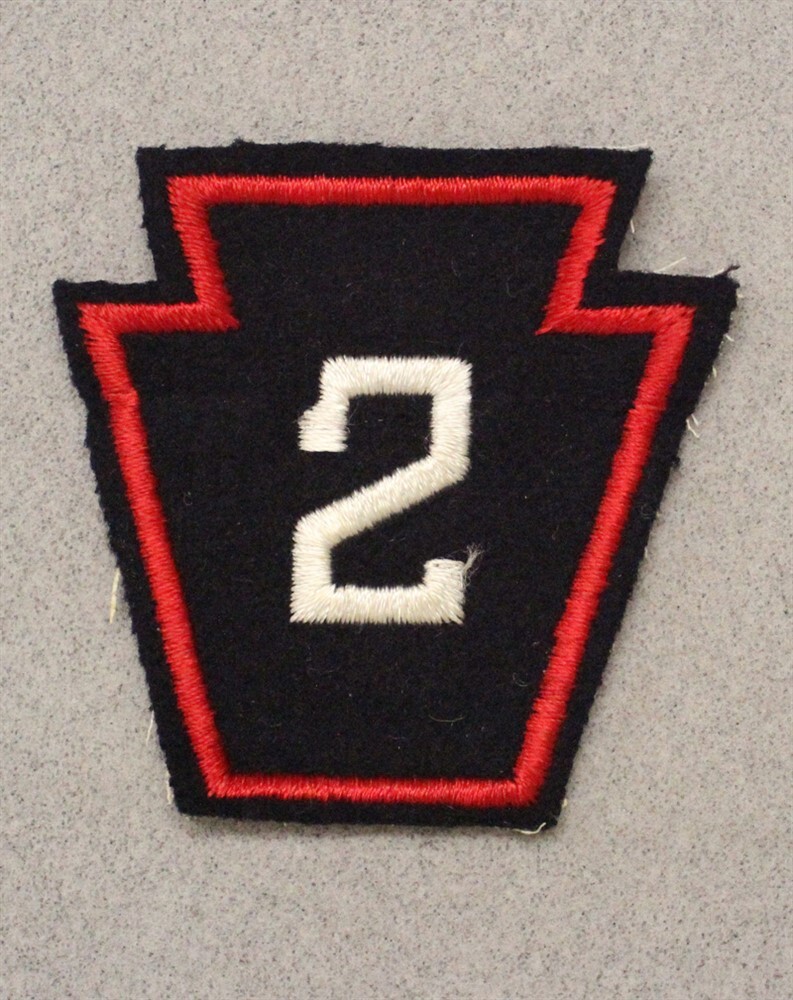 Army patch 5645: 2nd Regiment, Pennsylvania State Guard, felt (WWII original)