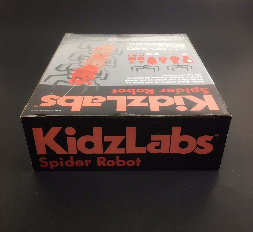 Spider Robot Building Kit Motor Powered Changes Directions Kidz Labs