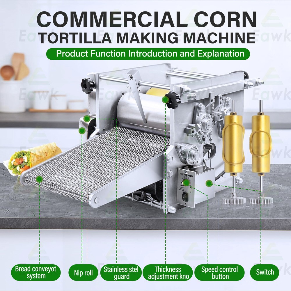 Automatic Corn Tortilla Maker Machine Mexico Corn Tortilla Maker With 2 Mold