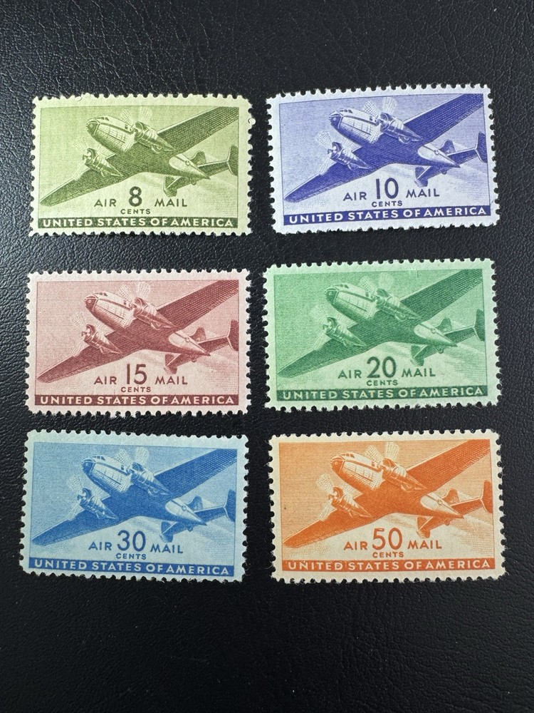 US Scott #C26-C31 Air Mail Stamps- Mint (See Description)