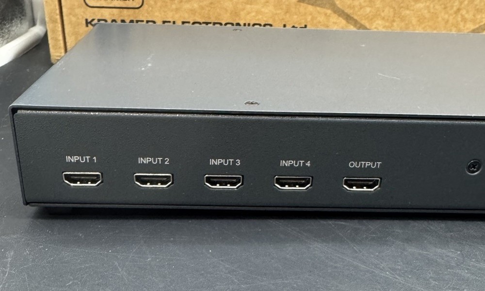 Kramer VS-41H Pro 4x1 HDMI Switcher EDID IR Remote Rack AV | Powers On