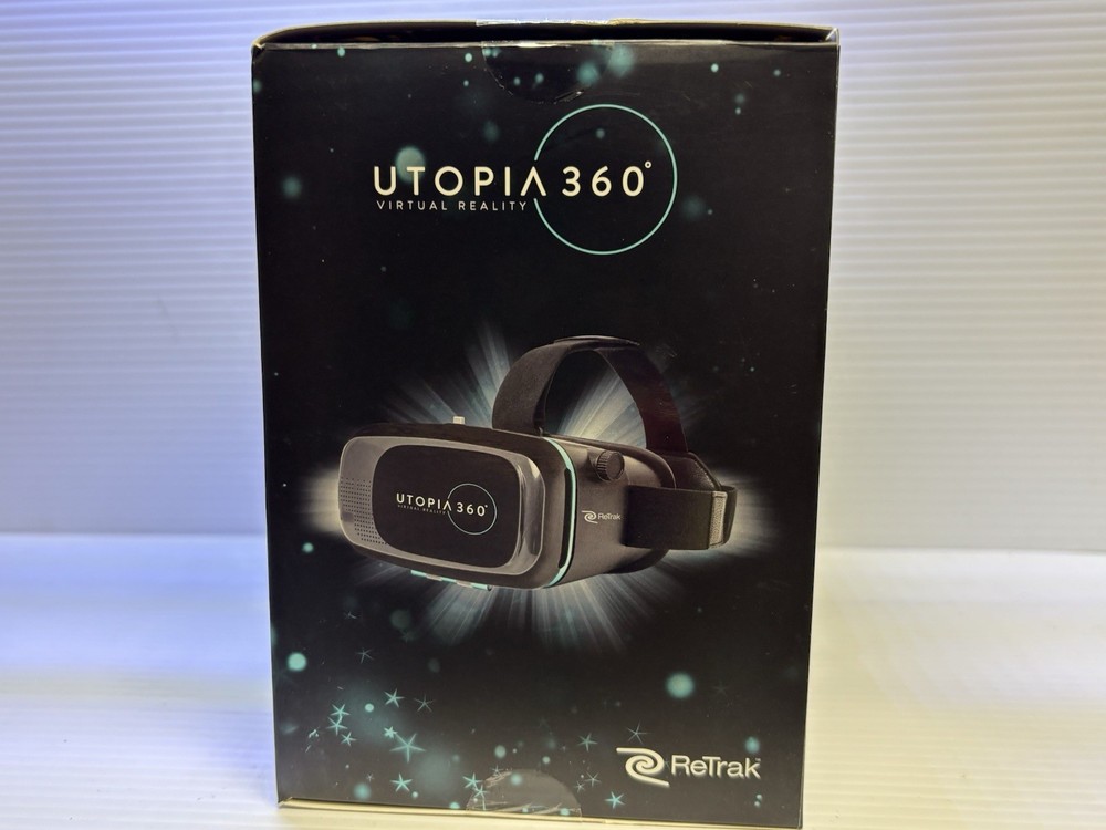 Utopia 360 Virtual Reality 3D Headset + Bluetooth Controller In Box