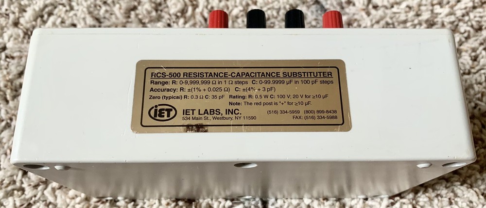 IET RC-Box RCS-500 Resistance-Capacitance Substituter