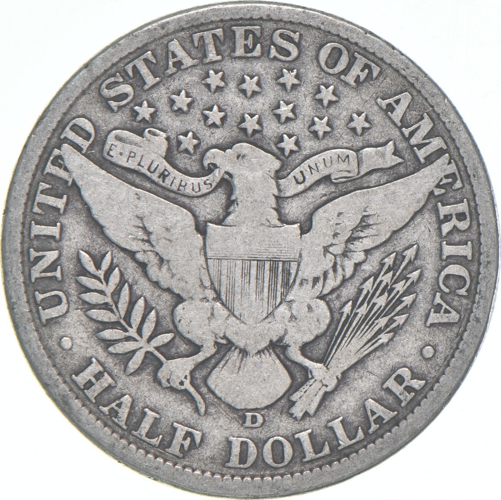 1906-D Barber Half Dollar Average Circ