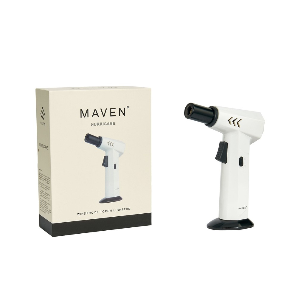Prestige Import Group Maven Hurricane Cigar Torch Lighter (White)