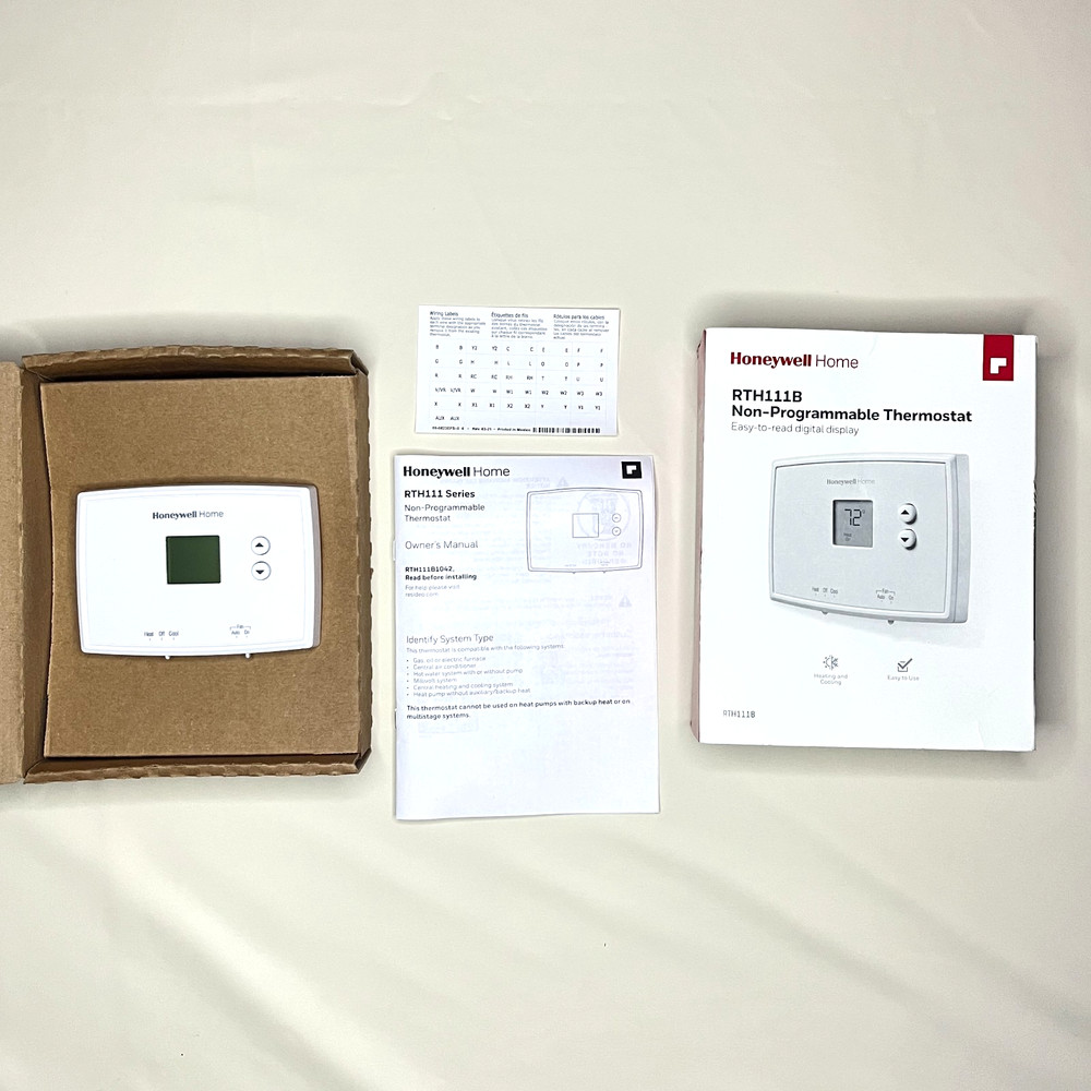Honeywell RTH111B1024 Digital Non-Programmable Thermostat - White