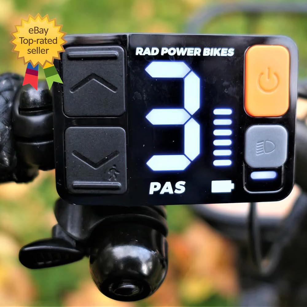 Rad Power LCD Display Meter 48V Ebike Speed Control Screen Panel with Waterproof