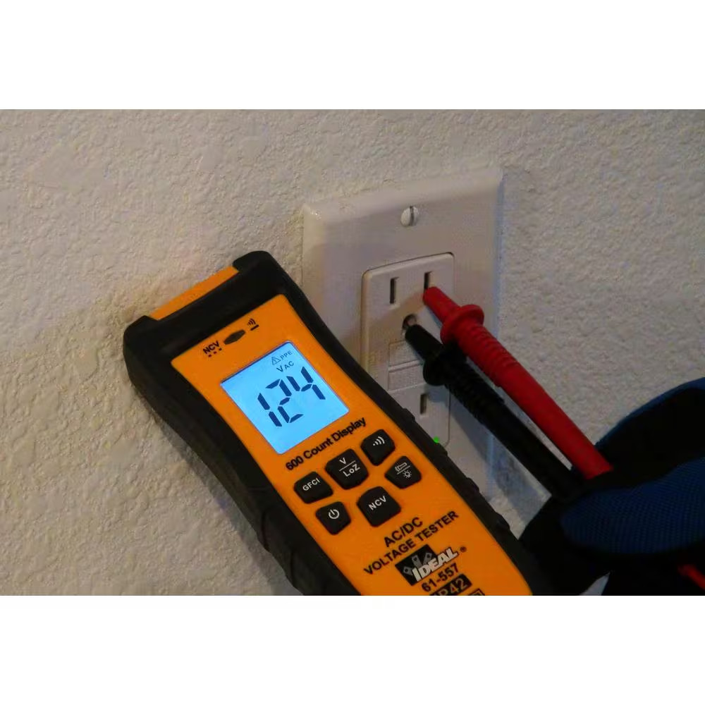 Voltage and Continuity Tester, GFCI, and Flashlight