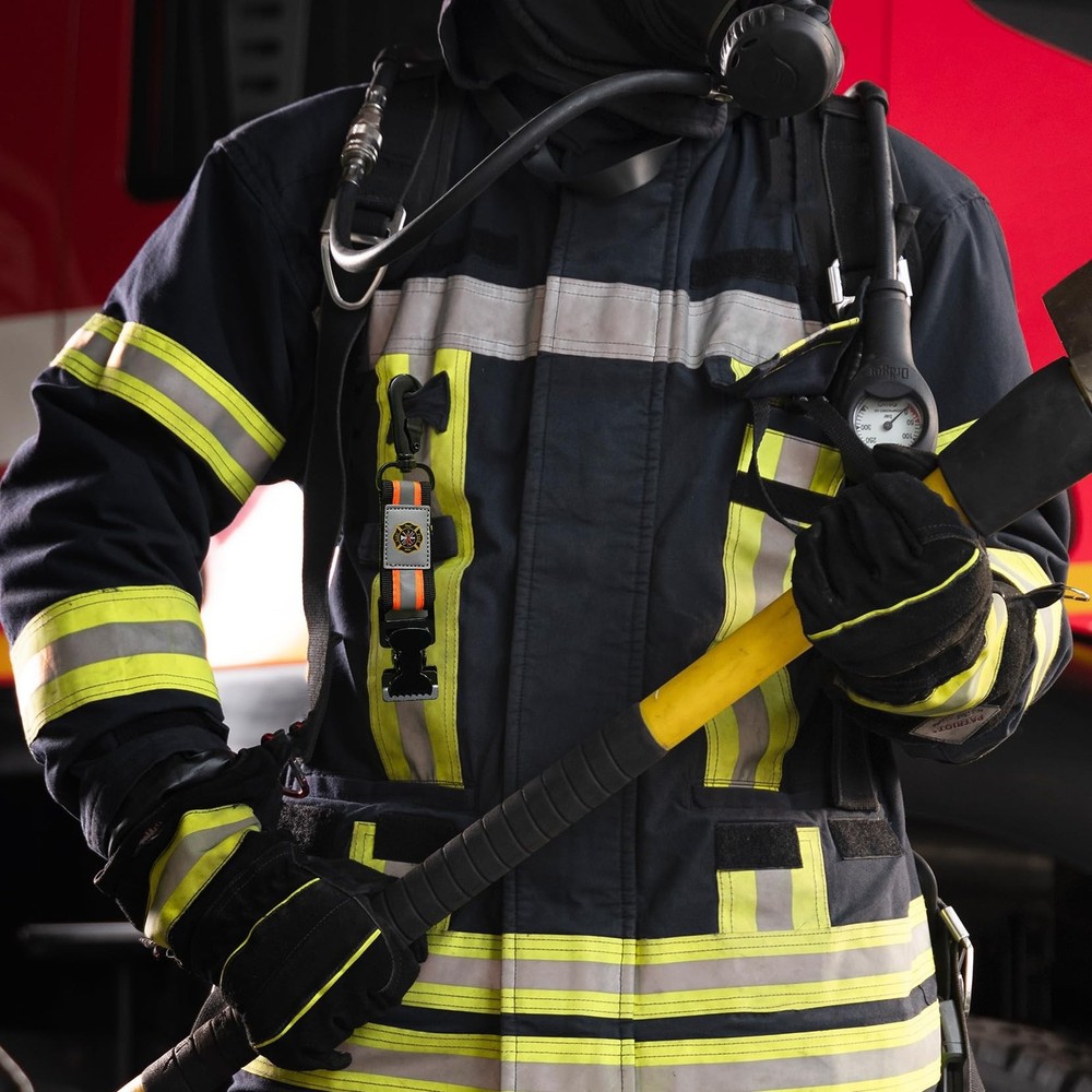 KUNN Firefighter Glove Clips Double End with Creative Pattern Heavy Duty Safe...