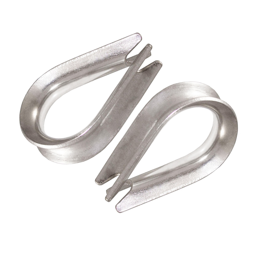 25 ea Galvanized Wire Rope Thimbles, Standard Duty 3/8"
