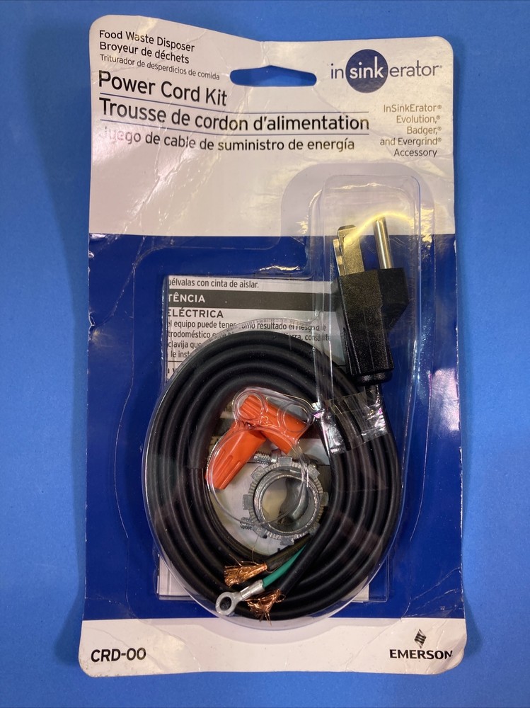 NEW InSinkErator CRD-00 Power Cord Accessory Kit